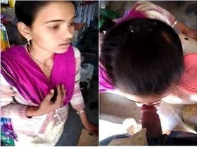 Desi babe gives oral pleasure to shop owner