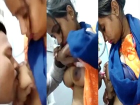 The boss gets naughty with her subordinates in the office