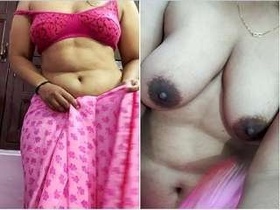 Exclusive video of a stunning Bhabha baring it all and flaunting her breasts