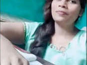 Indian girl's big tits and pussy on full display