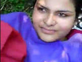 Stunning young girl gets wild and dirty in the jungle with her partner