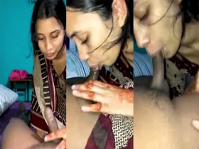 Bangladeshi woman gives a blowjob in a video
