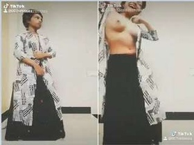 Wild Indian girl flaunts her big boobs on TikTok