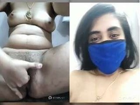 A sexy Indian girl flaunts her body on camera