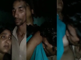 Indian couple records their live sex video on a selfie camera