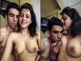 Adorable lover gives a blowjob and gets fucked