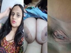 Indian busty amateur shares her intimate moments on camera