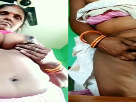 Indian bhabhi flaunts her breasts and vagina in a live video