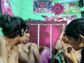 A group of sex workers in a brothel