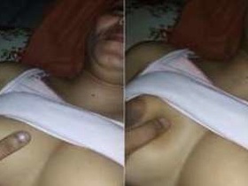 Indian woman remains silent while man films him touching her breasts and buttocks