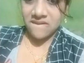 Desi bhabhi's attractive features in a steamy video