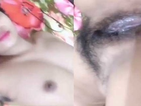 Country girl flaunts her delicious vagina on camera
