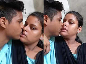 Indian couple shares passionate kisses in steamy video