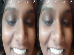 Tamil girl flaunts her breasts in this video