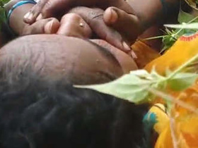 Rustic Desi couple engages in steamy behind-the-door sex