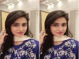 Pakistani girl flaunts her breasts and vagina on a video call