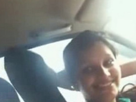 Desi secretary seduces her boss in the backseat of his car