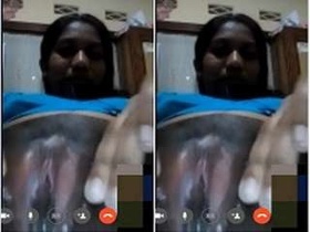 A Desi girl flaunts her intimate parts on video call