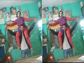 Desi bhabhi flaunts her big boobs and pussy