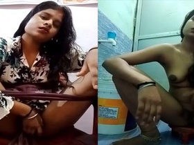 A mischievous country wife entices with her seductive moves on live camera