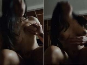 Indian girl rides her lover's cock in hot video
