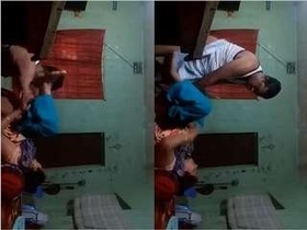 Desi wife pleasures herself and her husband with her tongue