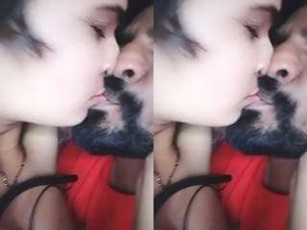 Indian couple enjoys passionate kissing and sex