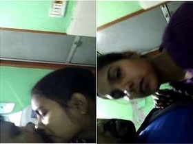 Indian housewife swims with a diver