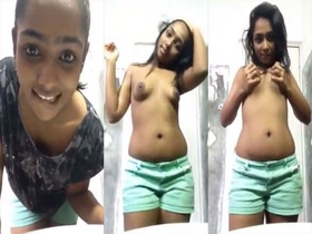 Sri Lankan babe films her own sex tape for her partner