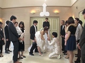 Remote control guy leads the way in Japanese wedding with Asian bride