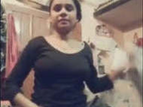 Indian girl talks about her period while masturbating