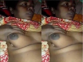 Desi wife slaps her husband's breasts in a wild video