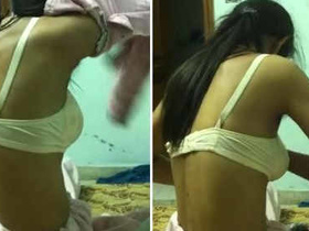 Indian girl gets seduced by client in steamy video
