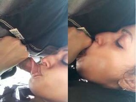 Exclusive video of a Desi girl giving a blowjob outdoors