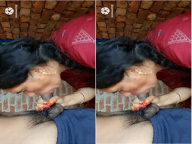 Exclusive video of Bhabhi giving a blowjob and getting fucked
