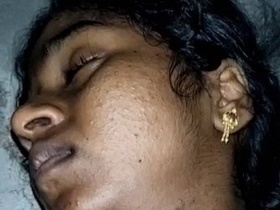 Local sexy Tamil girl gets a cumload on her hairy puss