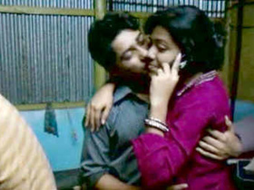 Indian couple indulges in passionate kissing with Payel