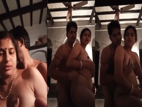 Watch a sexy couple in action in Marathi video