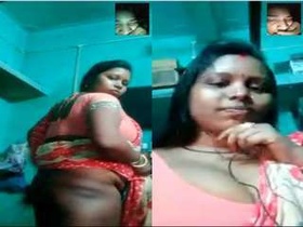 Exclusive video of a desi bhabhi flaunting her massive booty and pussy