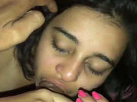 Indian girl's oral and vaginal pleasure in part one