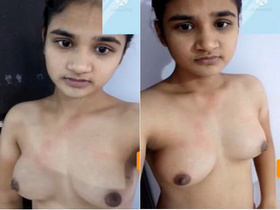 Cute Indian girl records exclusive nude video for lover