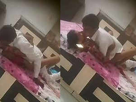 Sensual Indian lovers engage in passionate sex in hotel room