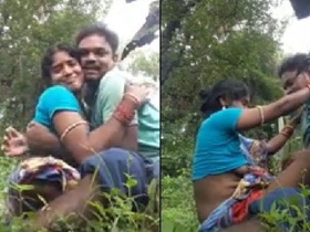 An Indian couple from Odisha engages in sexual activity in the open air in a MMS video