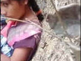 Desi wife has outdoor sex in village