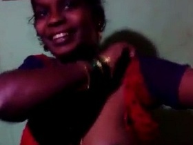 Experience the seductive Tamil aunt in this sensual video