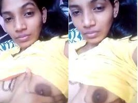 Exclusive video of cute desi girl taking finger selfies