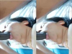 Exclusive video of a Tamil wife giving a blowjob in parts