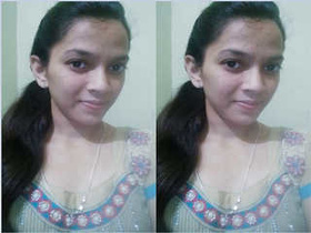 Exclusive video of sexy Indian girl flaunting her natural tits