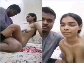 Exclusive video of a cute girl saving her lover's dick