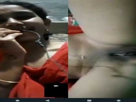 Dehati girl gets naughty and shows off her pussy on video call